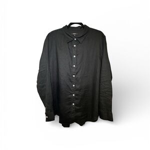 Quince 100% Linen Button Down Long Sleeve Shirt XL Classic Lightweight Coastal